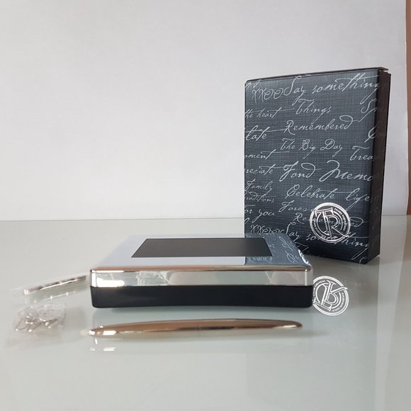 Silver Engravable Desk Organizer - Great gift! - Picture 15 of 16